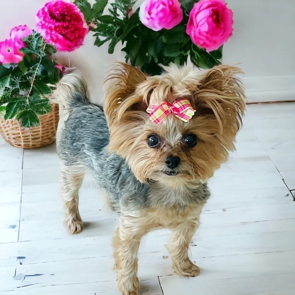 Lot 20 Small Dog Hair Bows Yorkie Grooming Bows Grosgrain